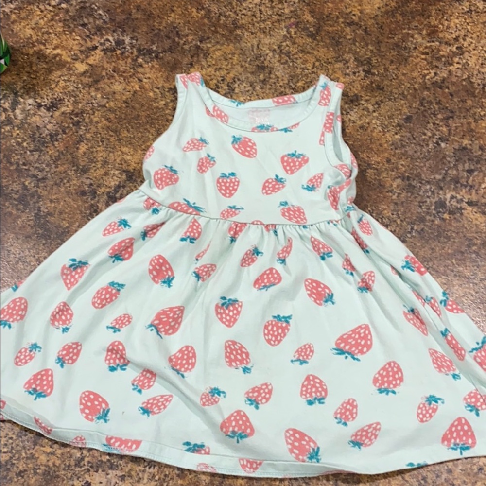 Strawberry Print Dress